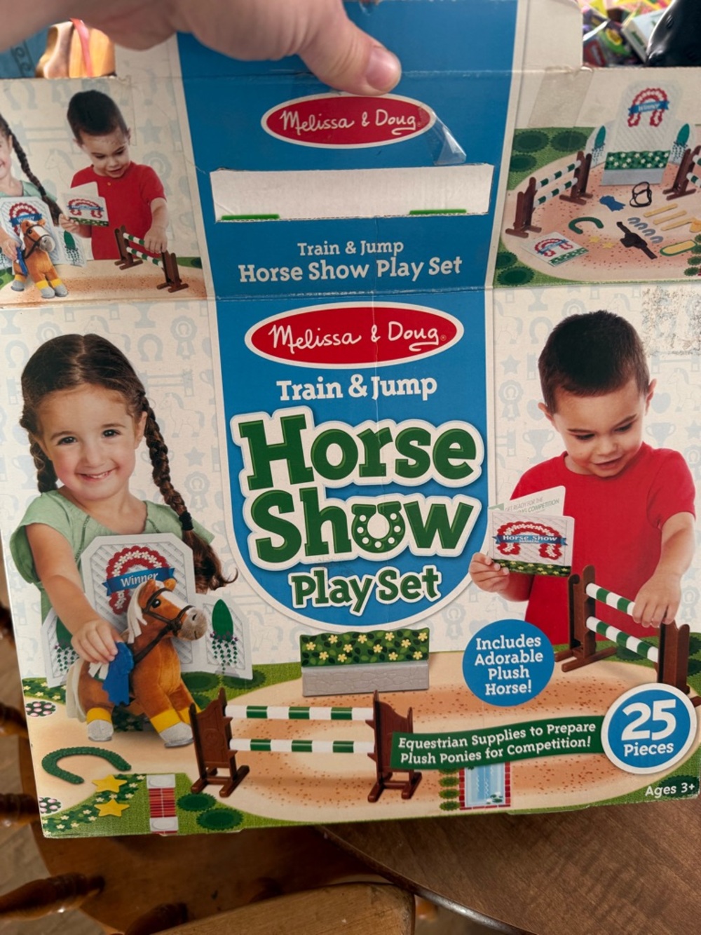 Melissa & Doug Horse Show Play Set - Green/Red/Brown